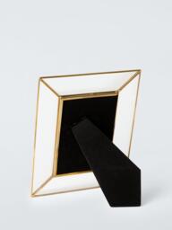 John Lewis Ribbed Glass Border Photo Frame, Gold - thumbnail 3