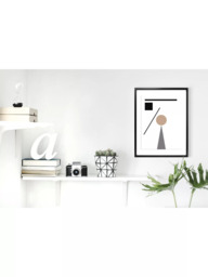 Brookpace Lascelles 'Geometry 1' Framed Print & Mount, 76 x 56cm, Natural - thumbnail 5