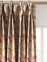 Morris & Co. Little Chintz Made to Measure Curtains or Roman Blind, Russett - thumbnail 4