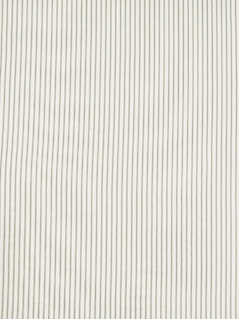 John Lewis Ticking Stripe Made to Measure Curtains or Roman Blind, Sage Green