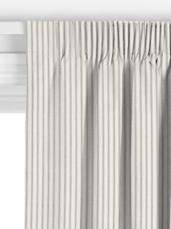 John Lewis Ticking Stripe Made to Measure Curtains or Roman Blind, Sage Green - thumbnail 3