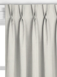 John Lewis Ticking Stripe Made to Measure Curtains or Roman Blind, Sage Green - thumbnail 4