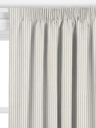 John Lewis Ticking Stripe Made to Measure Curtains or Roman Blind, Sage Green - thumbnail 2