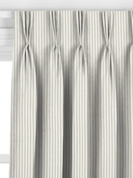 John Lewis Ticking Stripe Made to Measure Curtains or Roman Blind, Sage Green - thumbnail 6