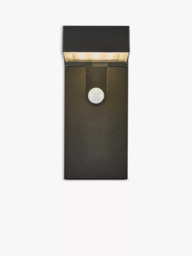 Nordlux Alya Motion Sensor Solar Powered Outdoor Wall Light, Black - thumbnail 2
