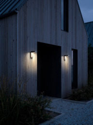 Nordlux Alya Motion Sensor Solar Powered Outdoor Wall Light, Black - thumbnail 6