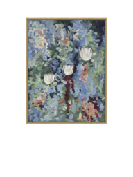 John Lewis Harlie Briggs 'Down by the Lake' Framed Canvas Print, 83 x 64cm, Blue