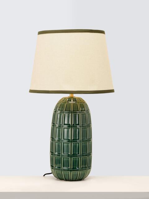 John Lewis Arcombe Ceramic Table Lamp, Olive Green - image 1