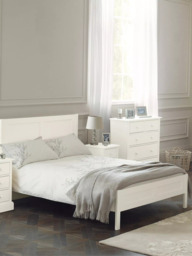 Laura Ashley Ashwell Bed Frame, Double, White - thumbnail 2