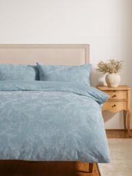 John Lewis Acanthus Duvet Cover Set, Blue - thumbnail 6