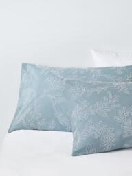 John Lewis Acanthus Duvet Cover Set, Blue - thumbnail 3