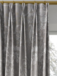 Laura Ashley Josette Woven Made to Measure Curtains or Roman Blind, Steel - thumbnail 4