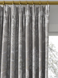 Laura Ashley Josette Woven Made to Measure Curtains or Roman Blind, Steel - thumbnail 2