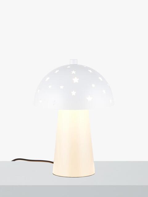 John Lewis Kids' Starry Bedside Lamp, White/Putty - image 1