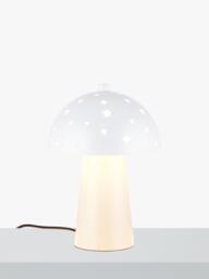 John Lewis Kids' Starry Bedside Lamp, White/Putty - thumbnail 1