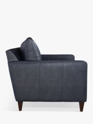 John Lewis Bailey Small 2 Seater Leather Sofa, Dark Leg - thumbnail 3