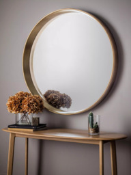 Gallery Direct Ridge Round Wall Mirror, 95cm - thumbnail 5