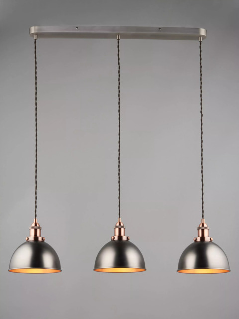 John Lewis Baldwin 3 Pendant Diner Ceiling Light - image 1