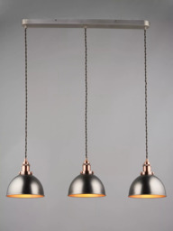 John Lewis Baldwin 3 Pendant Diner Ceiling Light
