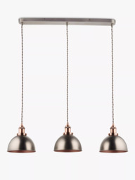 John Lewis Baldwin 3 Pendant Diner Ceiling Light - thumbnail 3
