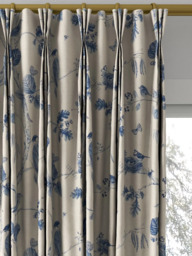 Sanderson Woodland Chorus Made to Measure Curtains or Roman Blind, Indigo/Linen - thumbnail 6