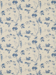 Sanderson Woodland Chorus Made to Measure Curtains or Roman Blind, Indigo/Linen - thumbnail 1