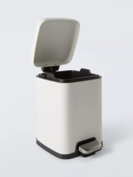 John Lewis Soft Close Bathroom Pedal Bin, 4L - thumbnail 2