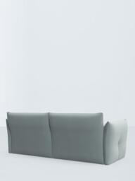 John Lewis Dimple Grand 4 Seater Sofa, Easy Clean Cotton Linen Blend Soft Blue - thumbnail 4