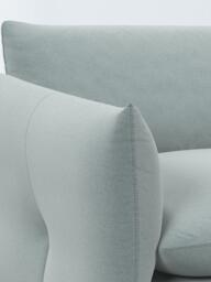 John Lewis Dimple Grand 4 Seater Sofa, Easy Clean Cotton Linen Blend Soft Blue - thumbnail 6