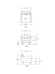 Swyft Model 10 Armchair, Dark Leg - thumbnail 2