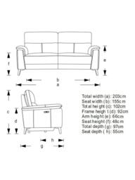 John Lewis Slant Medium 2 Seater Power Recliner Sofa, Green Chenille - thumbnail 2