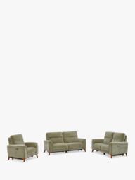 John Lewis Slant Medium 2 Seater Power Recliner Sofa, Green Chenille - thumbnail 5