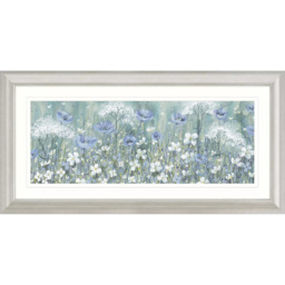 John Lewis Catherine Stephenson 'Lavender Daisy Meadow' Framed Print & Mount, 55.5 x 110.5cm