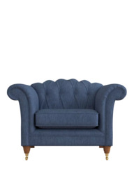 Laura Ashley Gloucester Armchair, Teak Leg