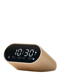Lexon Ray LCD Digital Alarm Clock, Gold - thumbnail 3