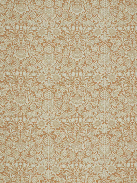 William Morris At Home African Marigold Made to Measure Curtains or Roman Blind, Walnut - image 1