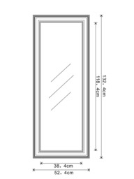 John Lewis Distressed Full Length Mirror, 132 x 52cm, Cream - thumbnail 6