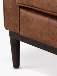 Swyft Model 02 Faux Leather Armchair, Chestnut - thumbnail 5
