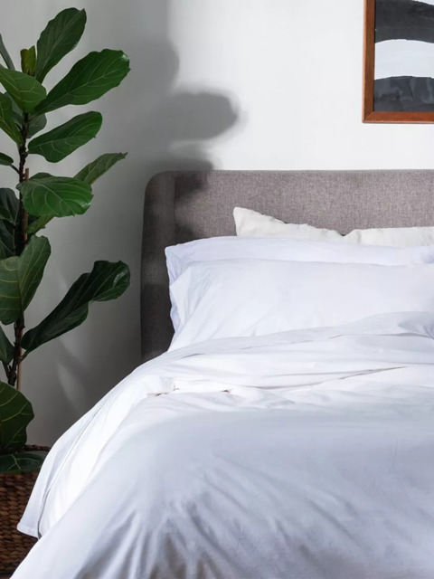 Piglet in Bed Washed Cotton Percale Flat Sheet