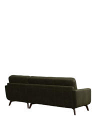 John Lewis Barbican RHF Chaise Leather Sofa, Dark Leg - thumbnail 4