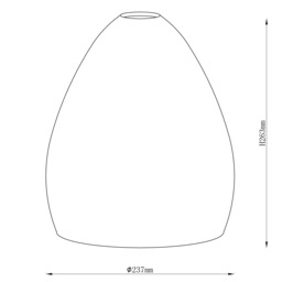 John Lewis Corina Easy-to-Fit Ceiling Shade - thumbnail 4