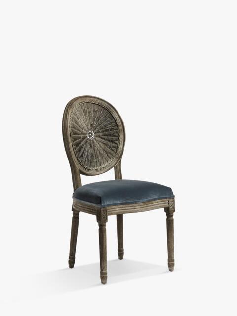 OKA Washakie Velvet Upholstered Dining Chair