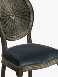 OKA Washakie Velvet Upholstered Dining Chair - thumbnail 6