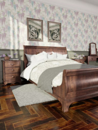 Laura Ashley Broughton Bed Frame, King Size, Dark Brown - thumbnail 2