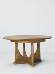 John Lewis Arch 4-6 Seater Round Extending Dining Table, Natural Oak - thumbnail 5