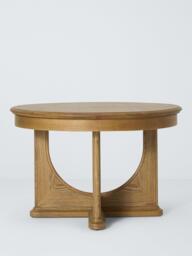 John Lewis Arch 4-6 Seater Round Extending Dining Table, Natural Oak - thumbnail 3