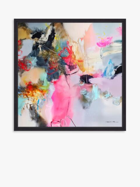 John Lewis Natasha Barnes 'Butterfly Kisses' Framed Canvas Print, 86 x 86cm, Pink/Multi - image 1