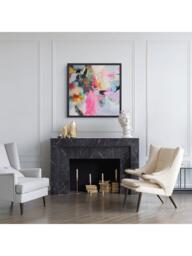 John Lewis Natasha Barnes 'Butterfly Kisses' Framed Canvas Print, 86 x 86cm, Pink/Multi - thumbnail 2