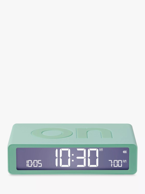 Lexon Flip Classic LCD Digital Alarm Clock