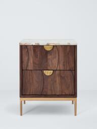 John Lewis Athena Bedside Table, Café - thumbnail 2